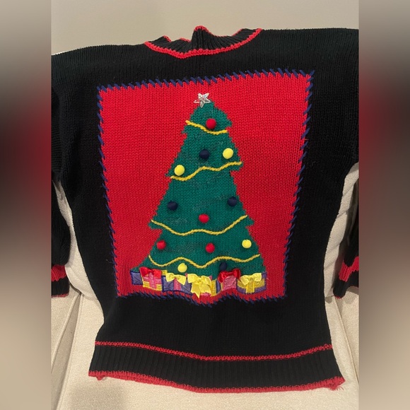 Vintage ugly Christmas sweater women’s size medium - Picture 2 of 6
